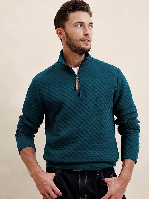 Quilted Half Zip Product Image