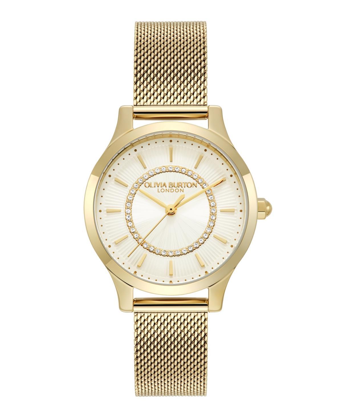 Olivia Burton Womens Wonder Lust Gold-Tone Stainless Steel Mesh Bracelet Watch 30mm - Gold Product Image