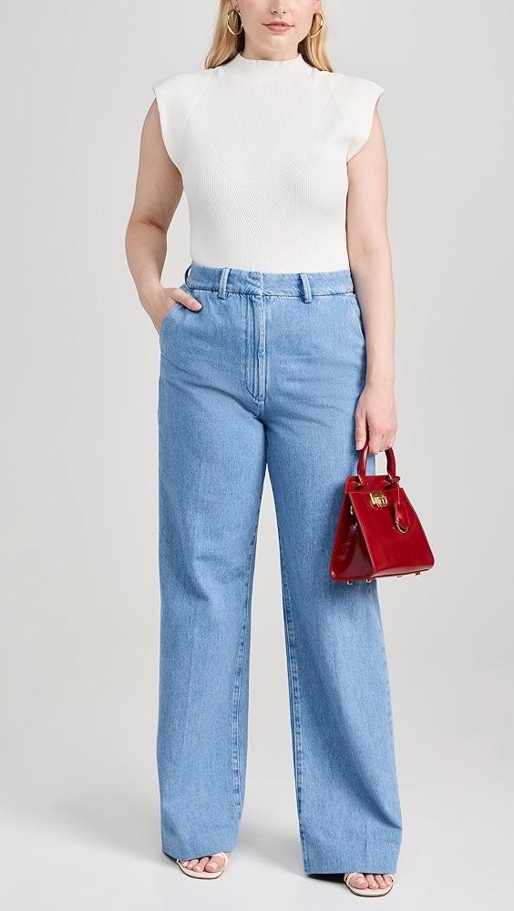 Favorite Daughter The Fiona Denim Trousers | Shopbop Product Image