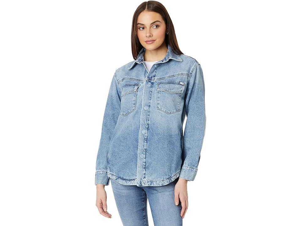 AG Jeans Maci Denim Shirt Jacket (Influential) Women's Vest Product Image