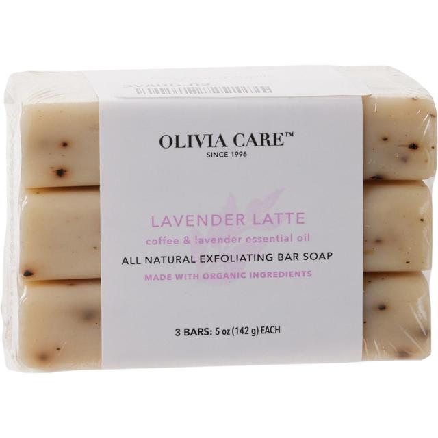 Olivia Care Lavender Latte Exfoliating Bar Soap - 3-Pack Product Image