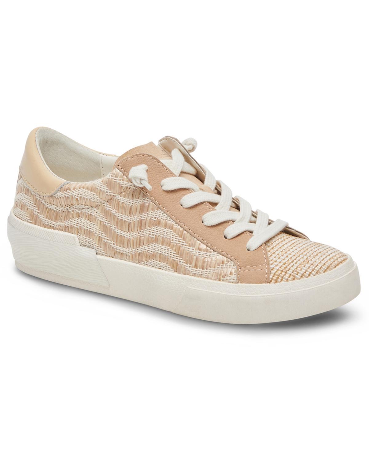 Zina Sneaker In White/tan Leather Product Image