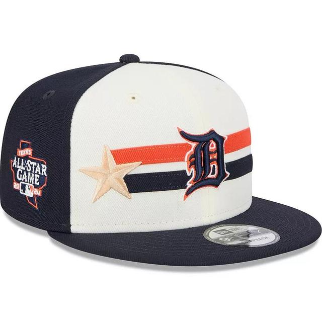 Mens New Era Cream/Navy Houston Astros 2024 MLB All-Star Game Workout 9FIFTY Snapback Hat Product Image