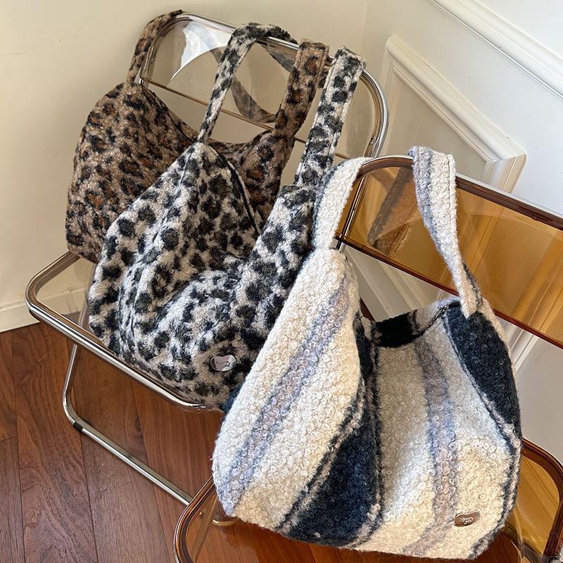 Patterned Fluffy Crossbody Bag Product Image