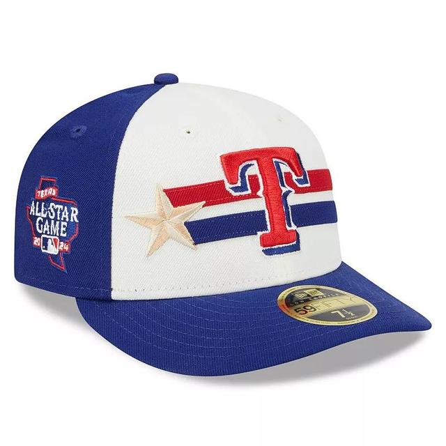 Mens New Era Cream/Royal Texas Rangers 2024 MLB All-Star Game Workout Low Profile 59FIFTY Fitted Hat Product Image