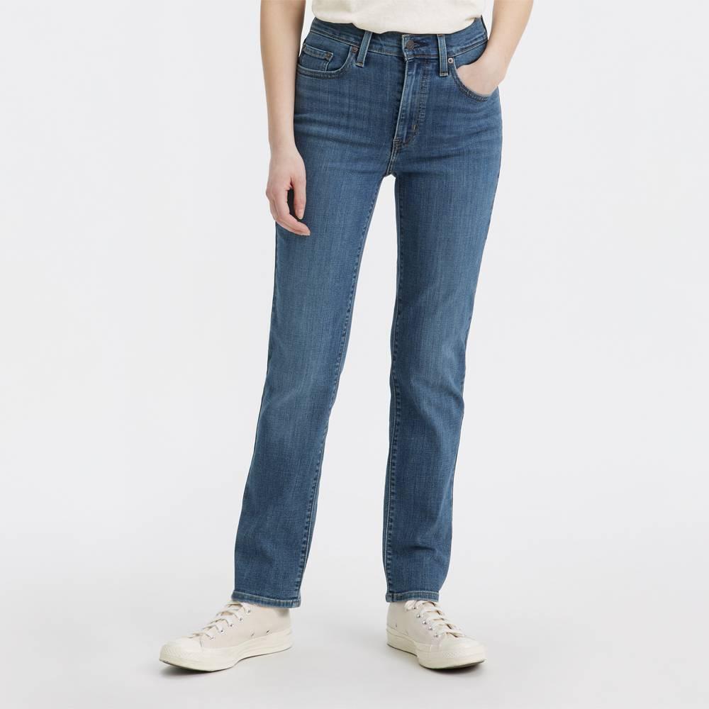 Womens Levis 724 High Rise Straight Jeans Product Image