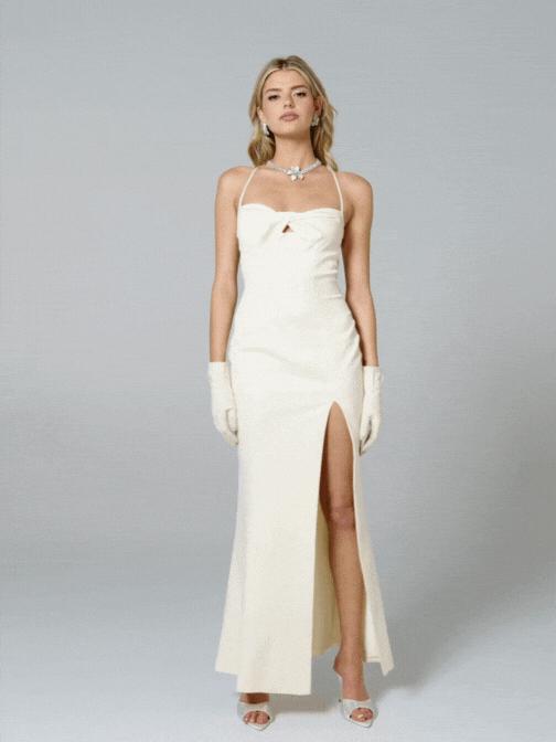 Alaina Dress (Champagne) Product Image