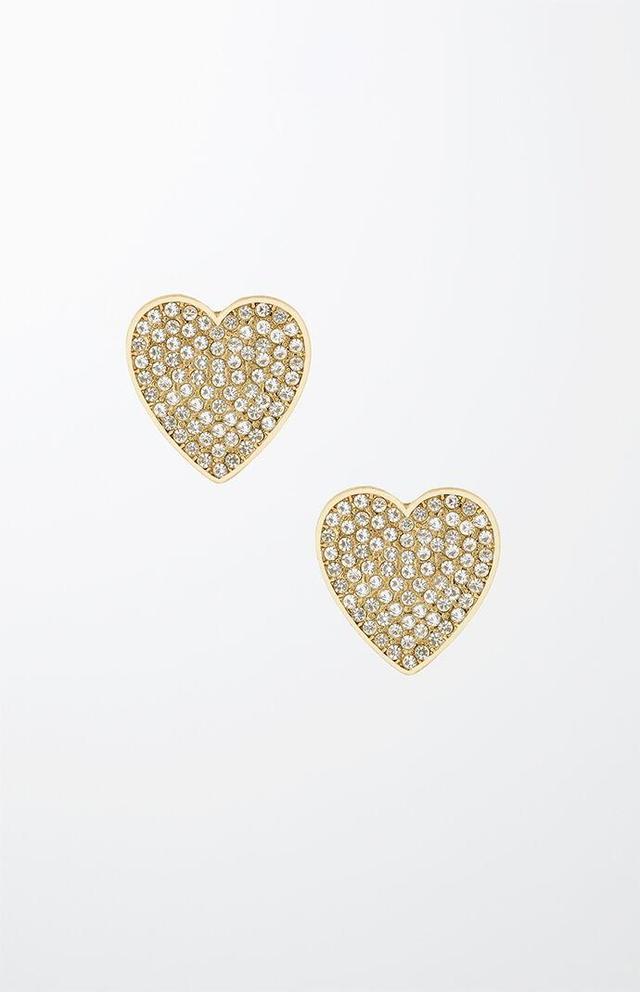 Ettika Love on Down Crystal Heart Earrings Product Image