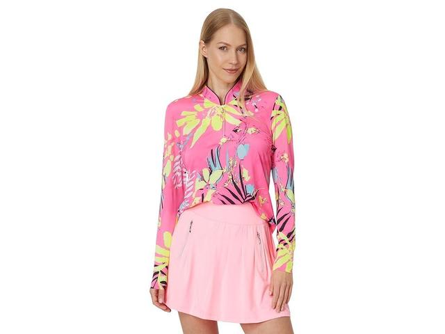 Jamie Sadock Petal Sunsense Long Sleeve Layering Top (Pinky) Women's Clothing Product Image