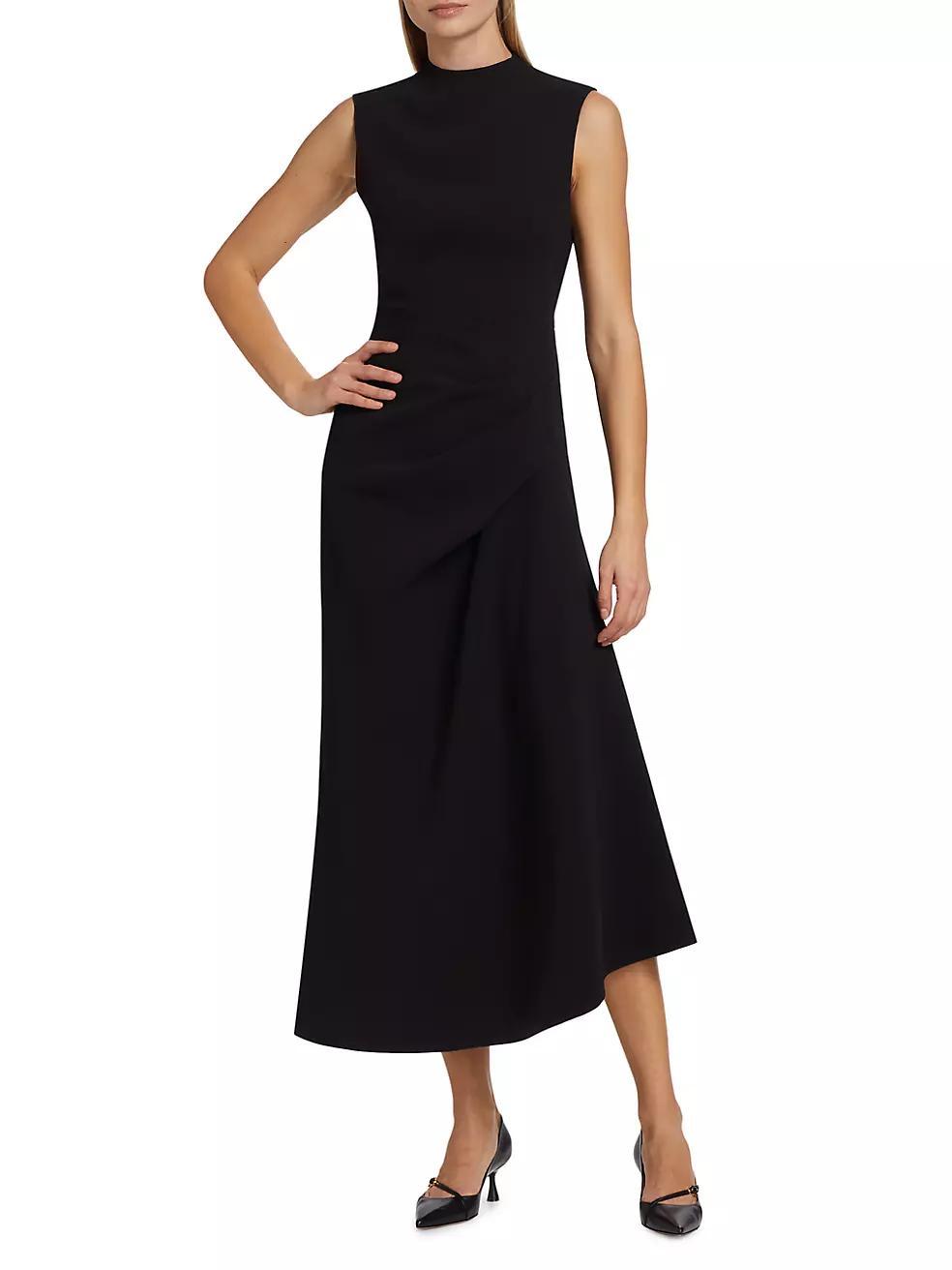 Kempsey Crepe Draped Maxi Dress Product Image