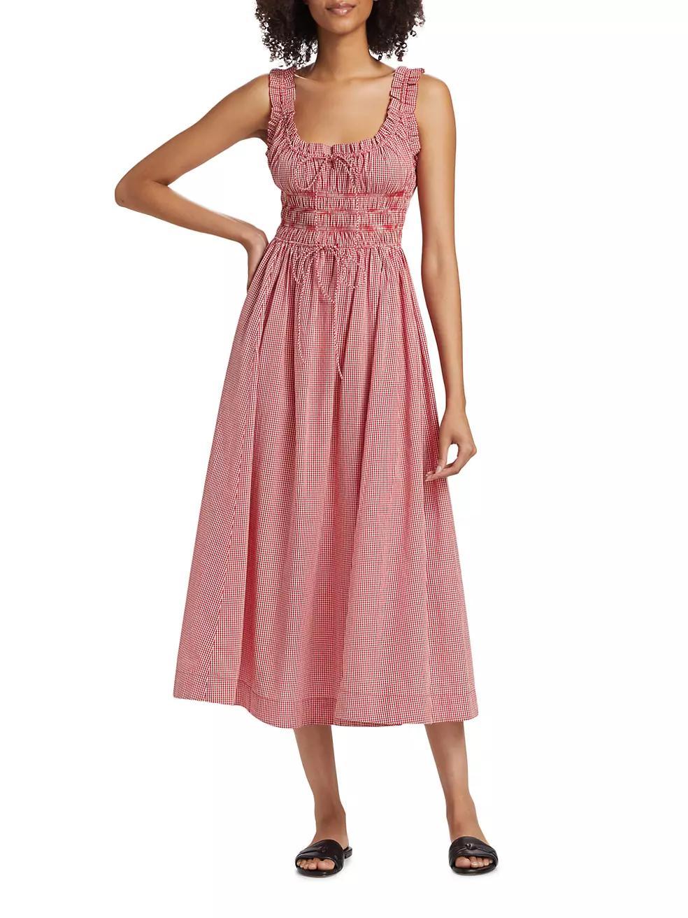 Emmaretta Gingham Cotton Maxi Dress Product Image