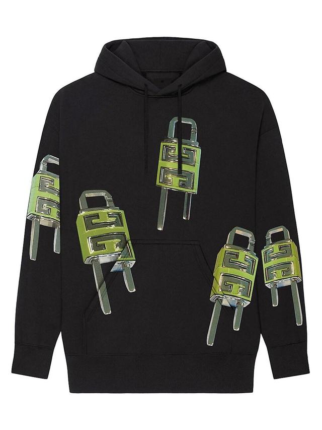 Mens Oversized hoodie with 4G Lock print Product Image