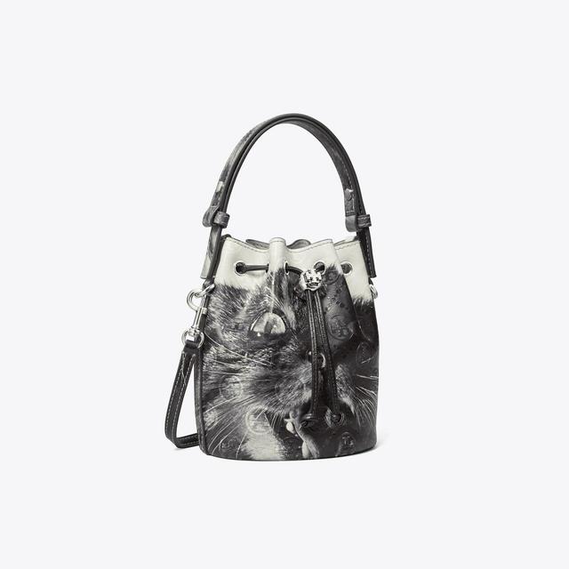 Mini T Monogram Cat Print Bucket Bag Product Image