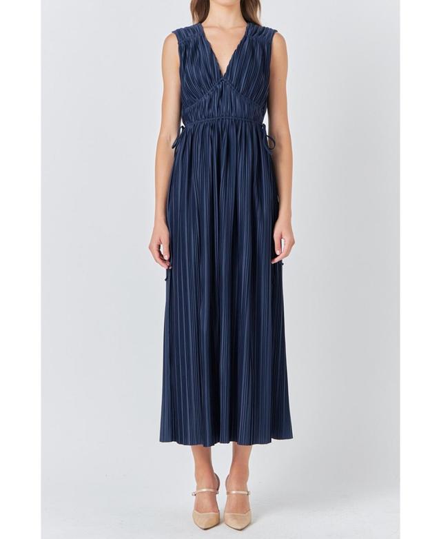 endless rose Womens Pleated Straps Detail Midi Dress Product Image