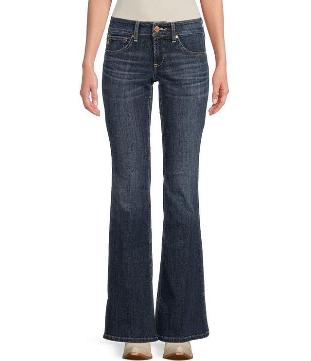 Ariat Pr Paulina Stretch Mid-Rise 5-Pocket Flare Hem Jeans Product Image