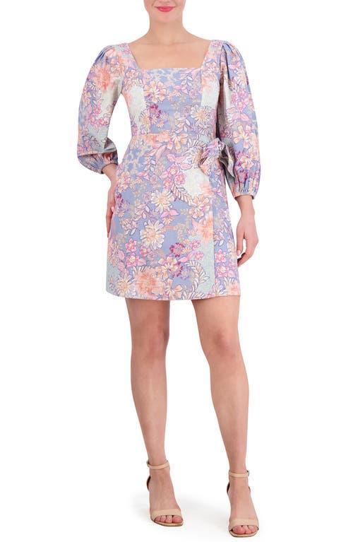 Vince Camuto Floral Balloon Sleeve Minidress Product Image