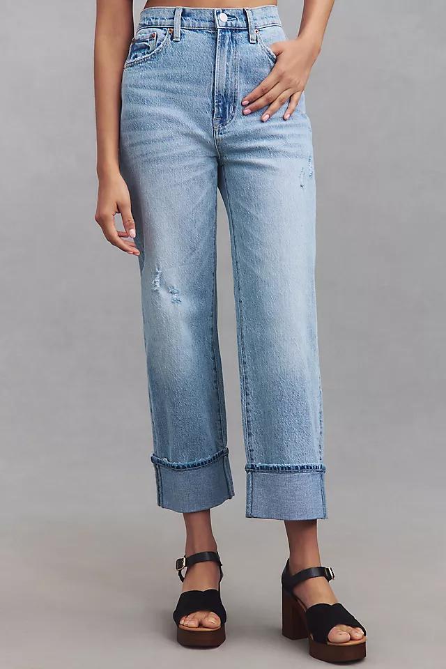 Pistola Cassie Cuffed High-Rise Crop Straight-Leg Jeans Product Image