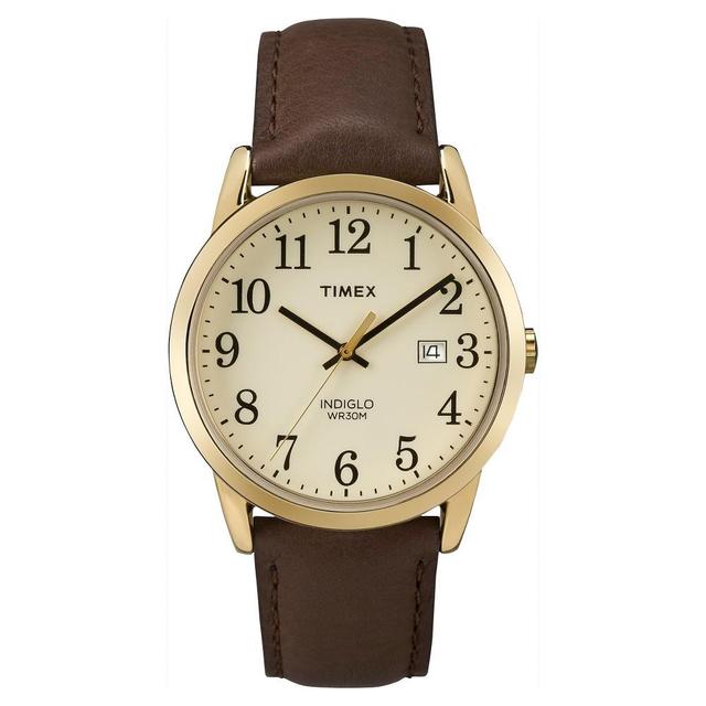Timex Mens Easy Reader Leather Watch - TW2P75800JT Brown Product Image