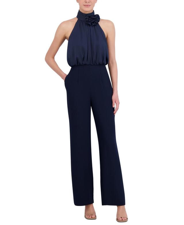 Eliza J Rosette Detail Sleeveless Jumpsuit Product Image