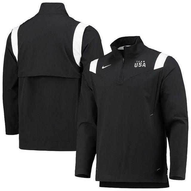 Mens Nike Black Team USA On-Field Quarter-Zip Jacket Product Image