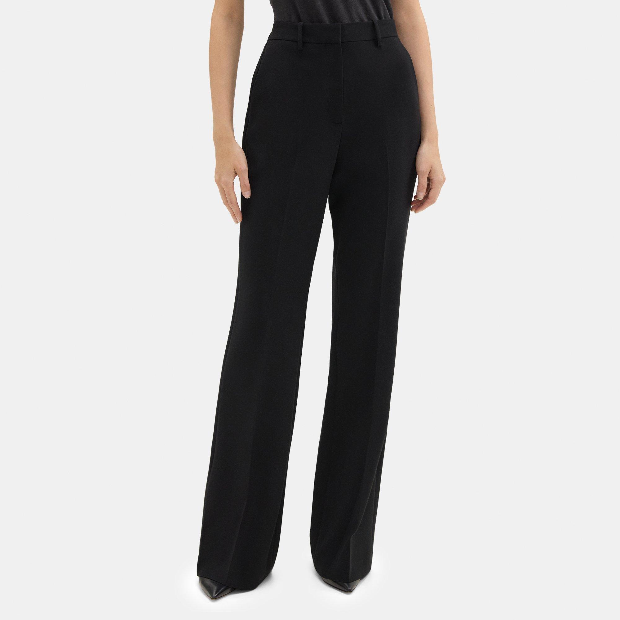 Crepe High-Waist Flare Pant | Theory Outlet product image