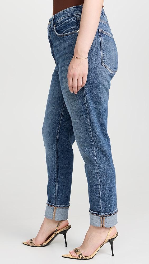 Good American The Weekender Cuffed Jeans | Shopbop Product Image