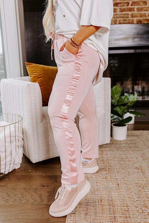 Flow And Chill High Waist Straight Leg Pants in Pink Curves Product Image