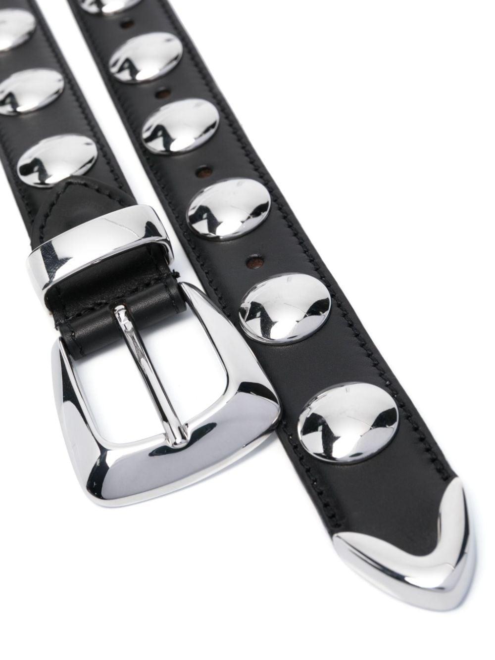 studded leather belt Product Image