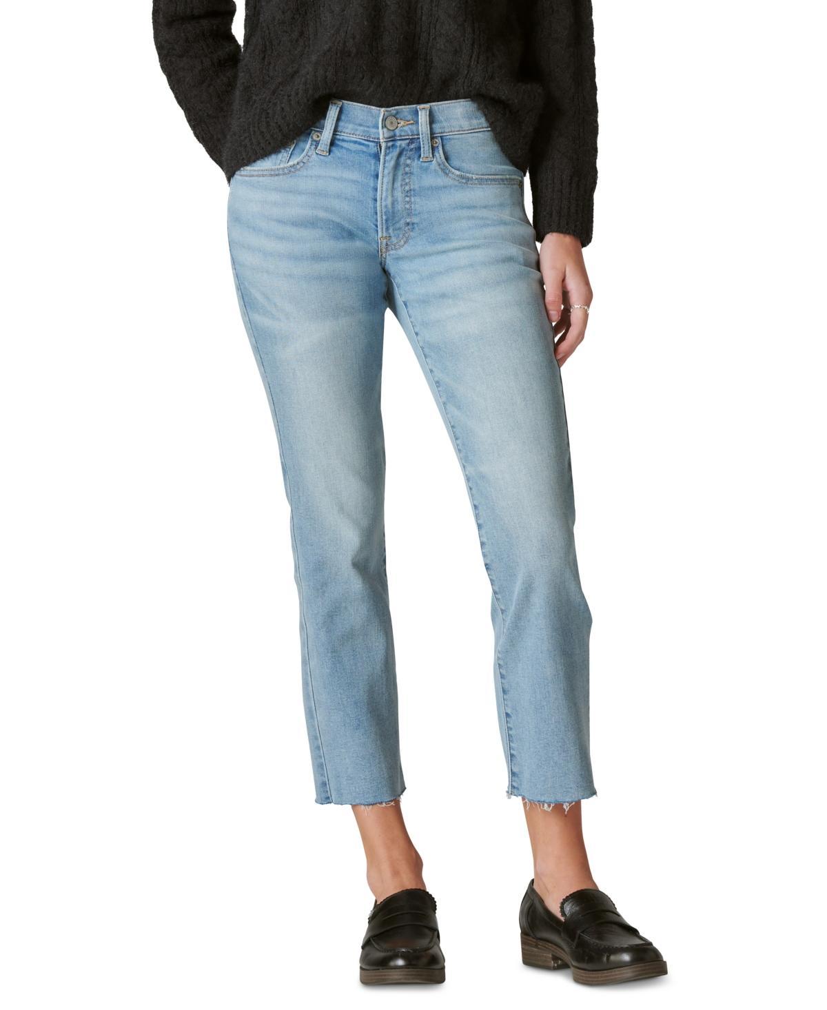 Women's Sweet Crop Mid-Rise Jeans Product Image