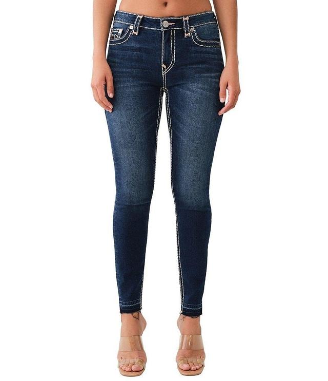 True Religion Jennie Mid Rise Denim Skinny Super T Jeans Product Image