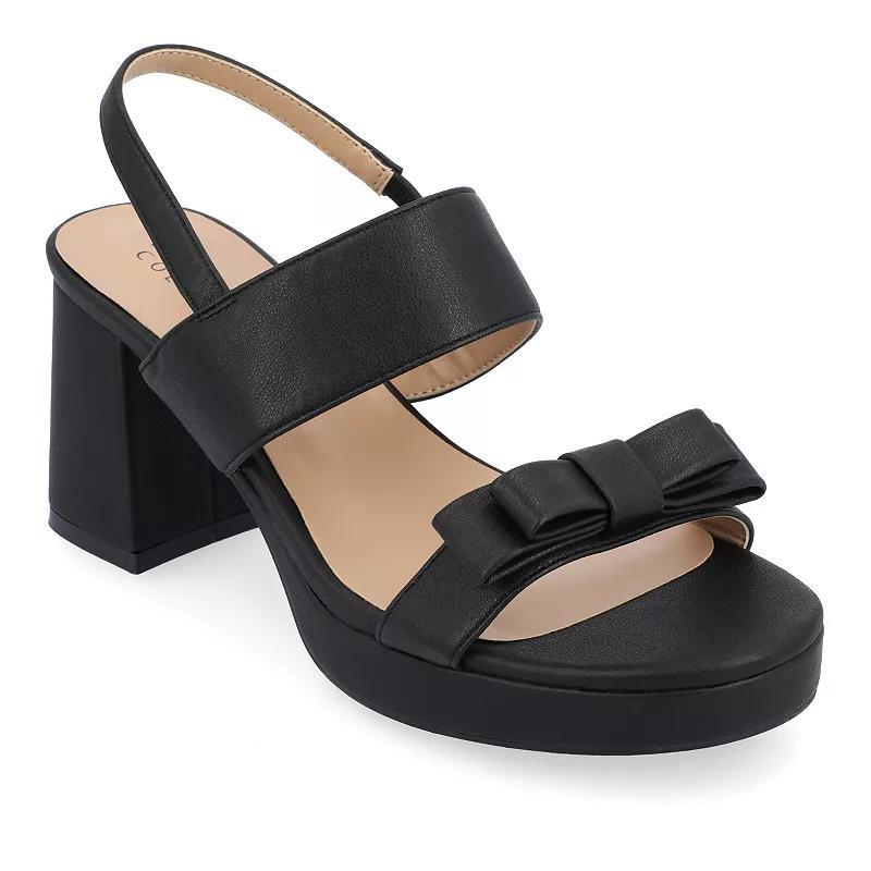 Journee Collection Brookan Womens Block Heel Sandals Product Image