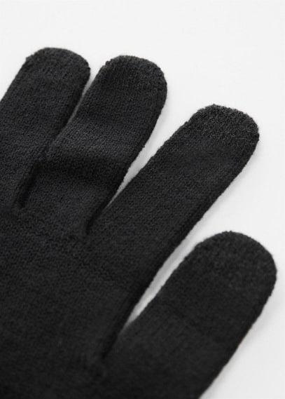 MANGO MAN - Touchscreen knitted gloves - One size - Men Product Image