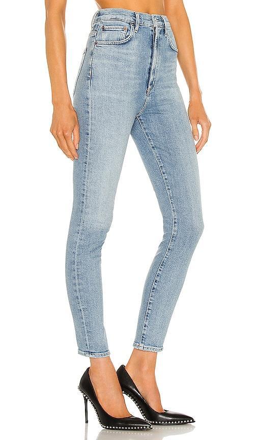 AGOLDE Pinch Waist Skinny in Debut - Blue. Size 24 (also in 23, 32). Product Image