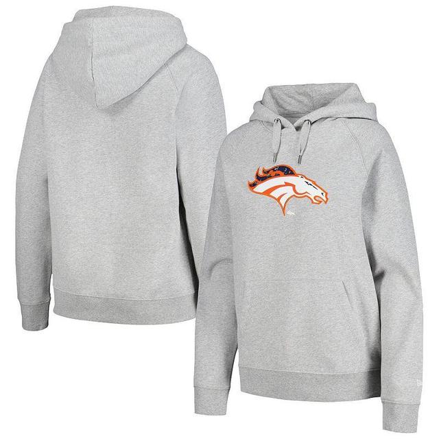 Womens New Era Gray Denver Broncos Floral Raglan Pullover Hoodie Product Image