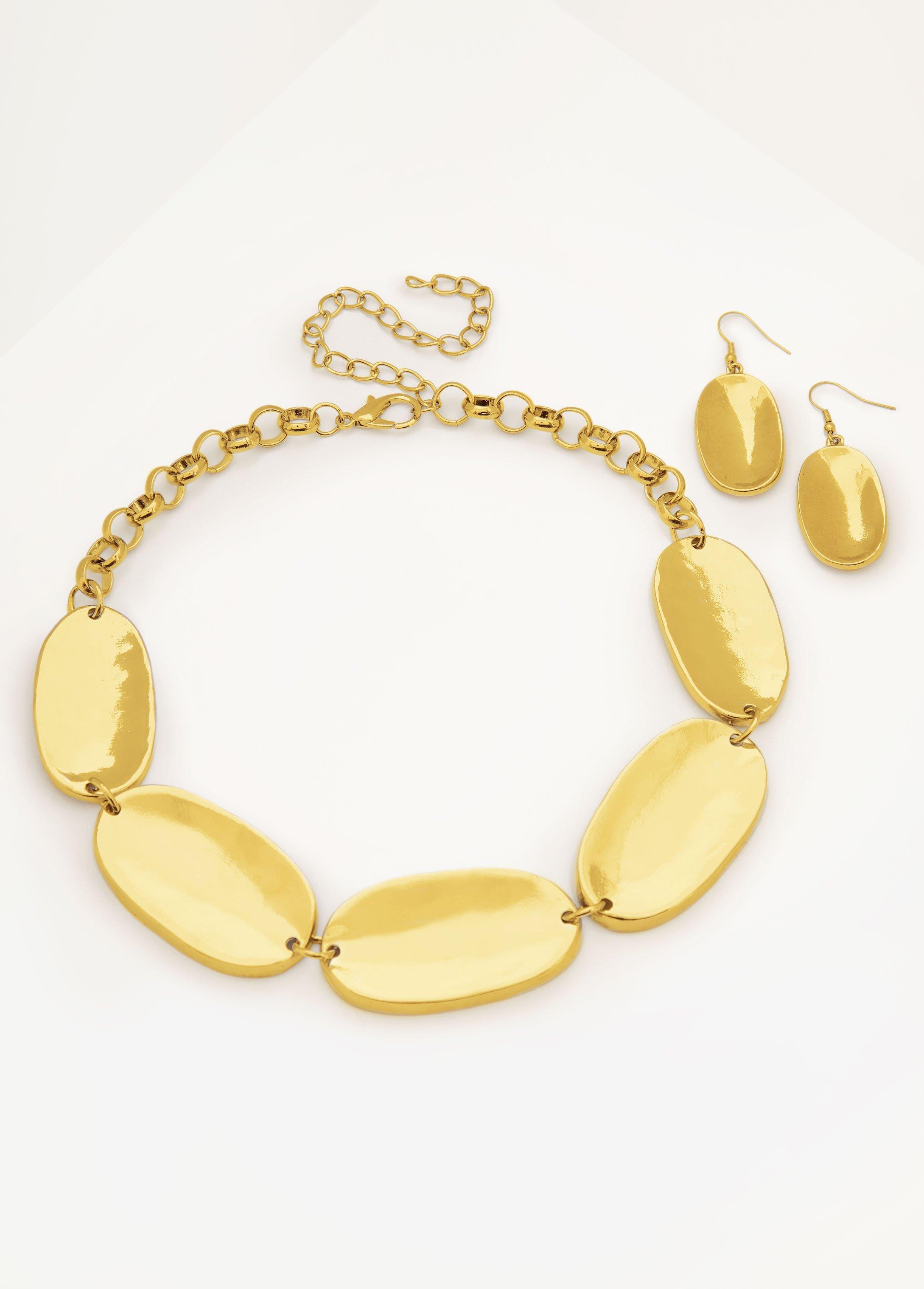 Gold Tone Necklace Set Product Image