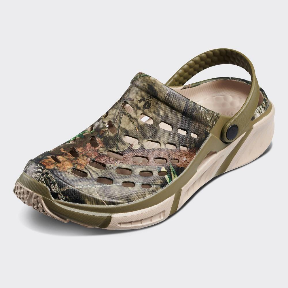 Joybees Mens Trekking Clog Sandals - Olive /Tan 10 Product Image