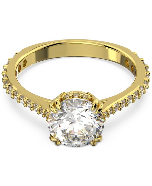 Swarovski Gold-Tone Constella Crystal Cocktail Ring Product Image