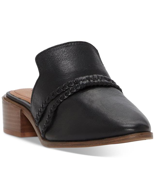 Lucky Brand Womens Marisole Braided Block-Heel Clog Mules - Cobblestone Product Image