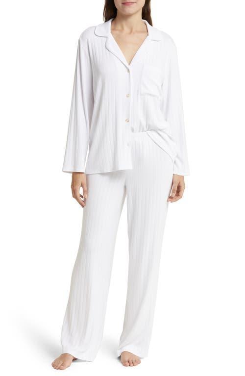 Eberjey Gisele Ribbed Long Pajama Set Product Image