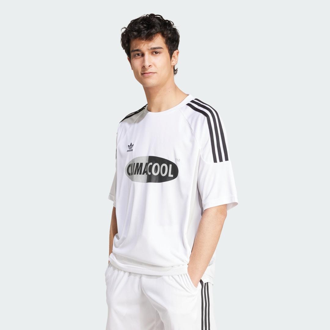 adidas Climacool Jersey White XS Mens Product Image