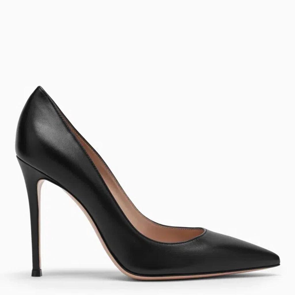 Black Leather Pumps For Women product image