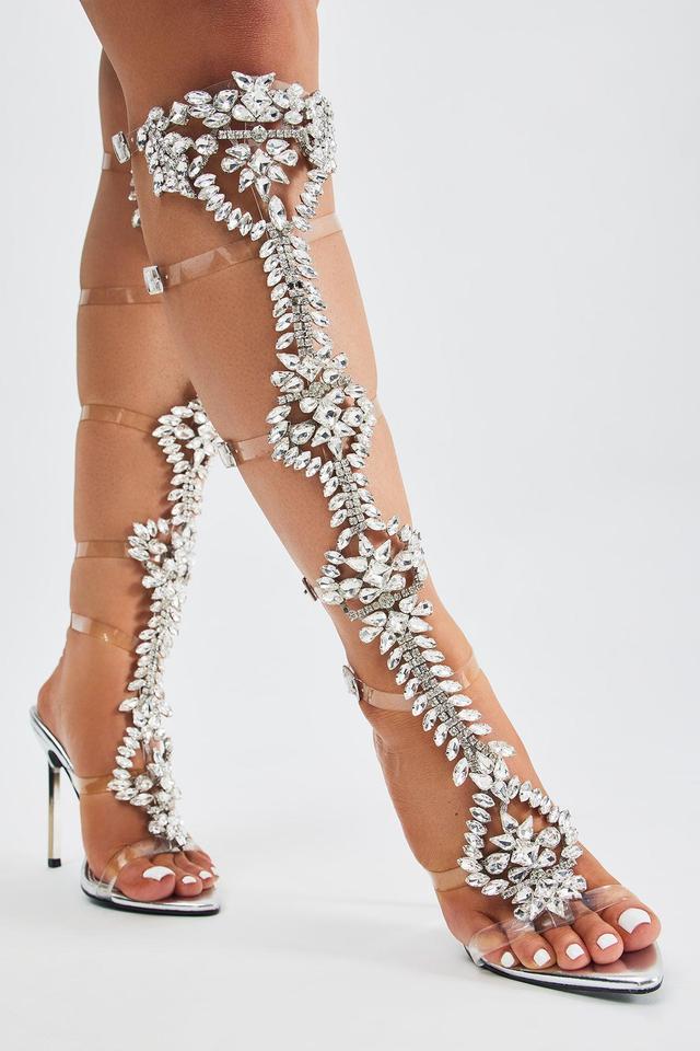 Destiny Embellished Stiletto Heel - Silver Product Image