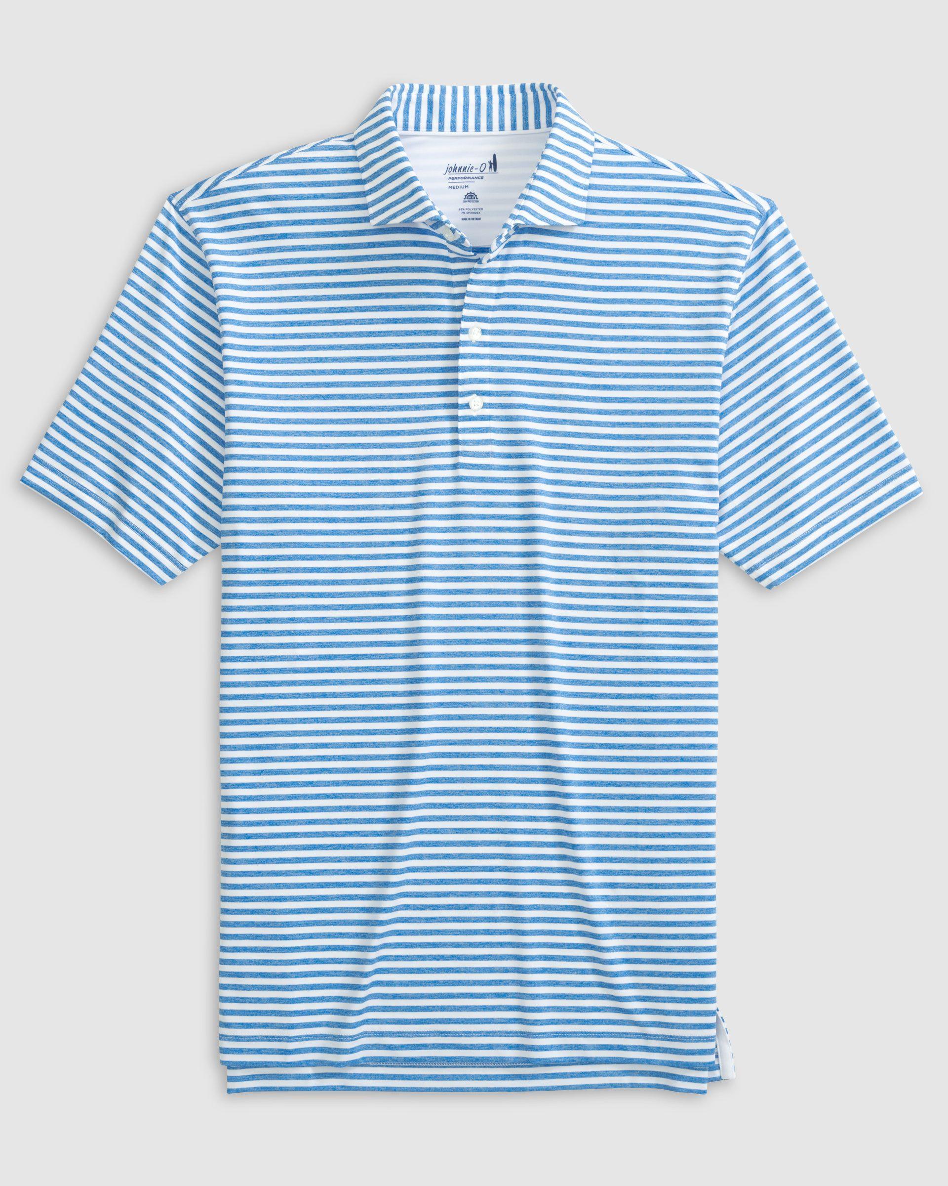 Reese Striped Jersey Performance Polo Male Product Image