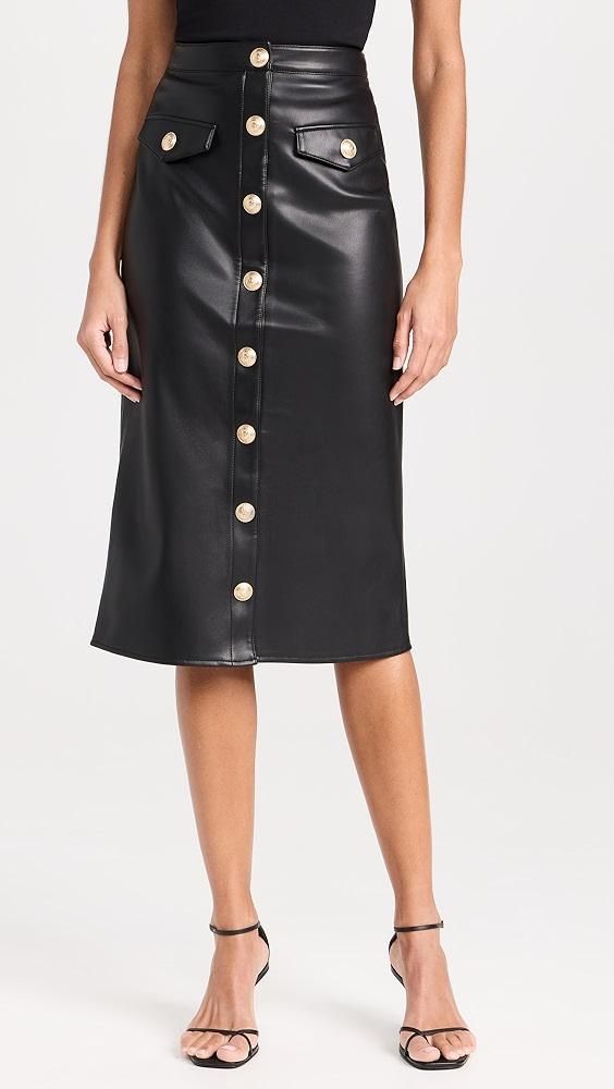 L'AGENCE Milann Midi Skirt | Shopbop Product Image