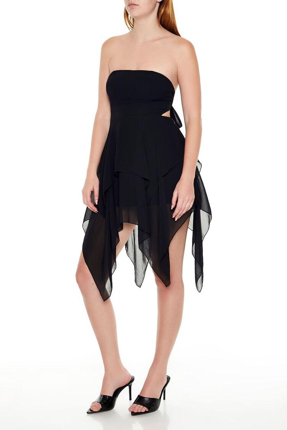 Handkerchief Strapless Mini Dress | Forever 21 Product Image