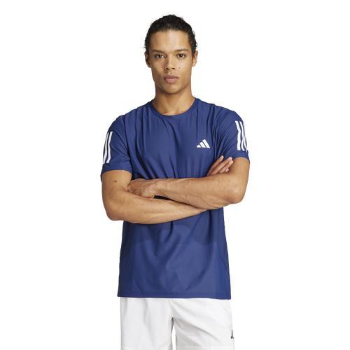 adidas Mens adidas Own The Run Aeroready Running Short Sleeve T-Shirt - Mens Dark Blue Product Image