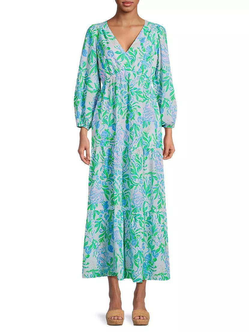 Deacon Floral V-Neck Maxi Dress Product Image