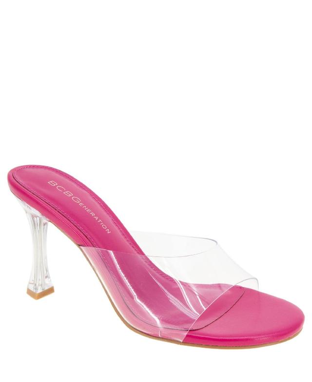 BCBGeneration Martina Clear Vinyl Dress Slides Product Image