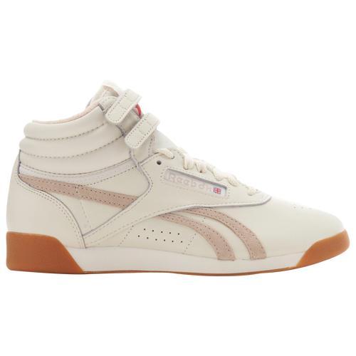 Reebok Womens Freestyle Hi - Training Shoes White/Beige Product Image