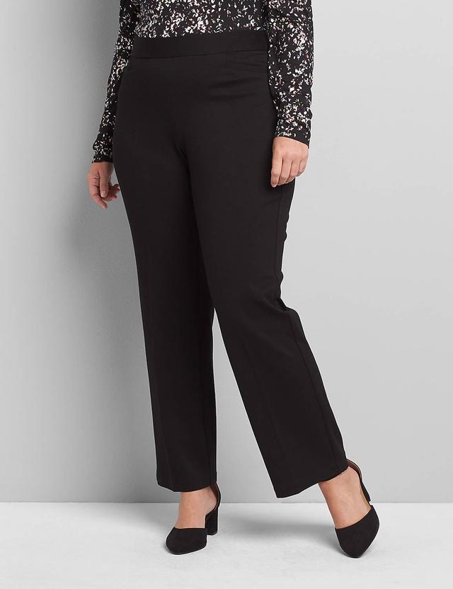 Pull-On Ponte Straight Pant Product Image